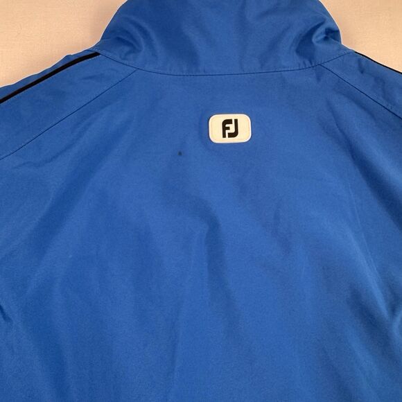 Footjoy Rain Windbreaker Golf Blue Jacket Mens L - Picture 6 of 12